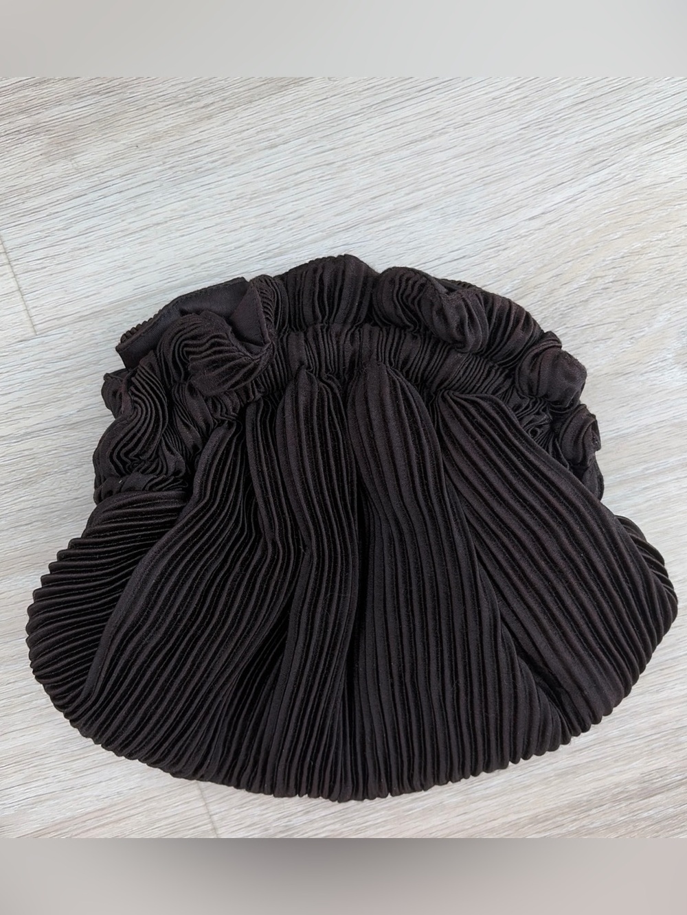 Grace Chuang New York Vintage Black Satin Clutch Evening Shoulder Bag